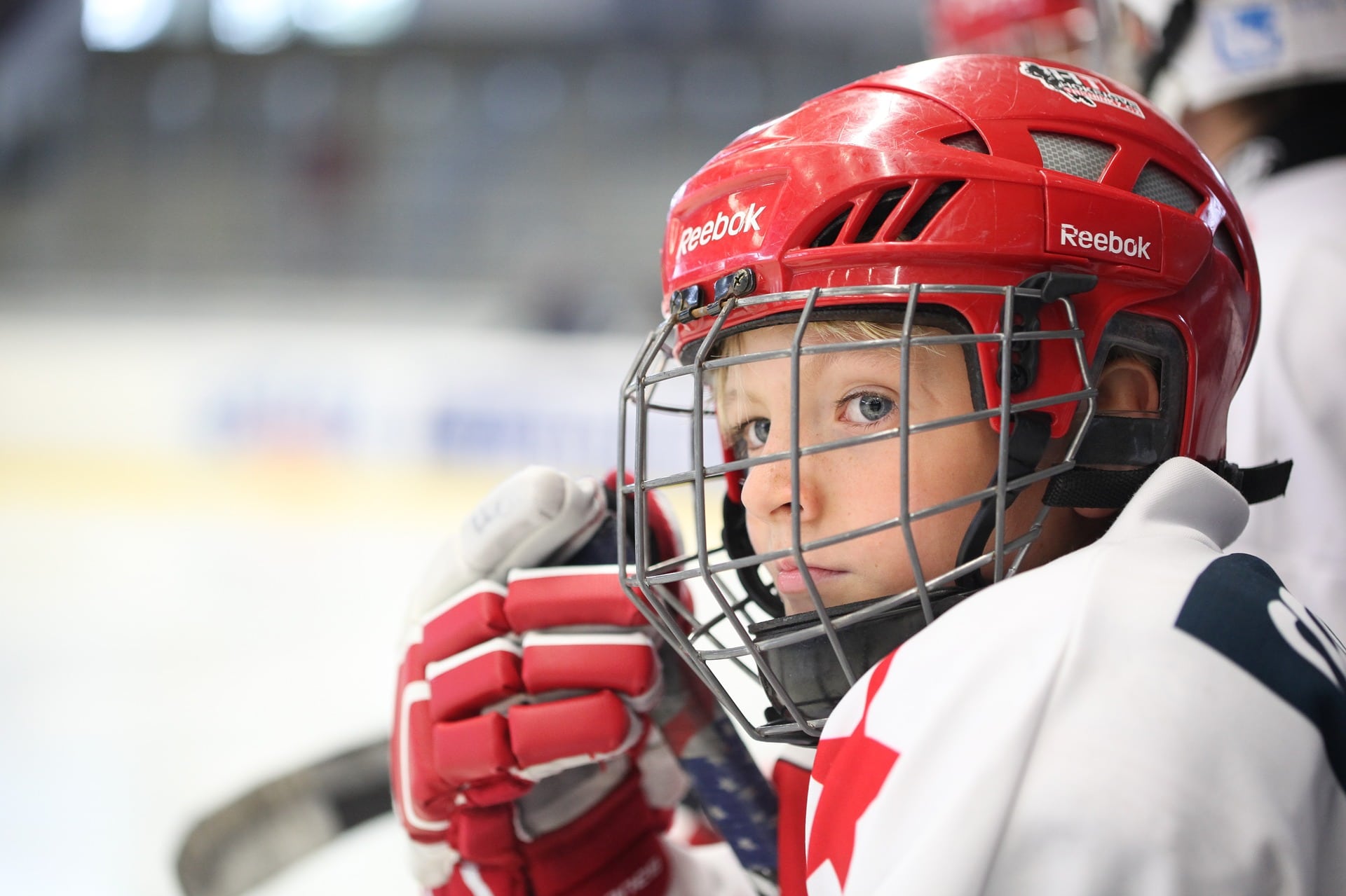 Kids hockey player gear set